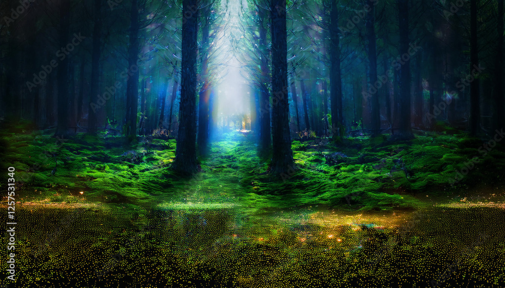 Fototapeta premium 幻想的な森