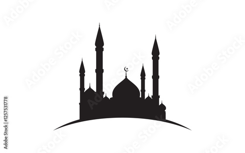 Islamic Building Mosque Logo Illustration design template