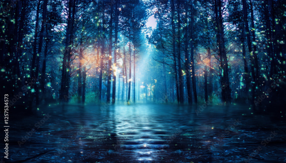 Fototapeta premium 幻想的な森