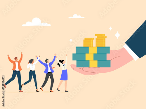 Receiving employee wages or bonuses or investing for profitable growth