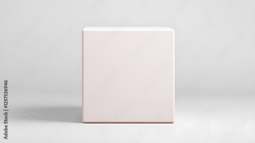 A square pill front view realistic on a white background.
A square pill front view realistic on a white background.