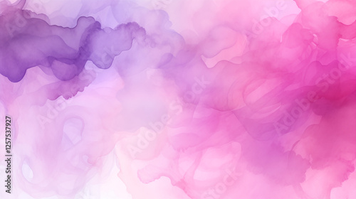 Purple pink and white watercolor background.