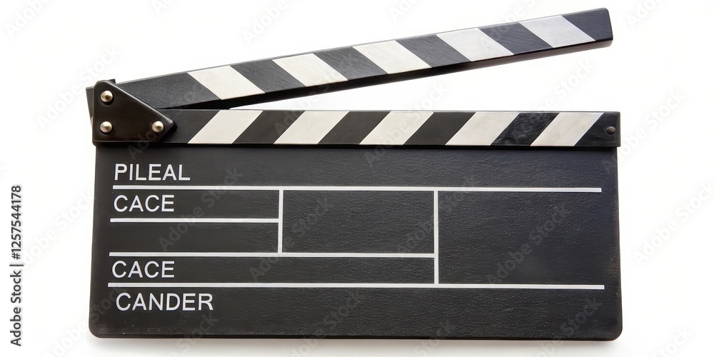 Fototapeta premium Clapperboard, Film Slate, Movie Production, Cinema Equipment