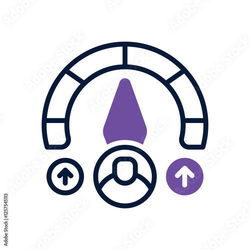 performance dual tone icon. vector icon for your website, mobile, presentation, and logo design.