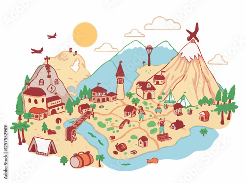 Adventure destination maps for wanderlust seekers