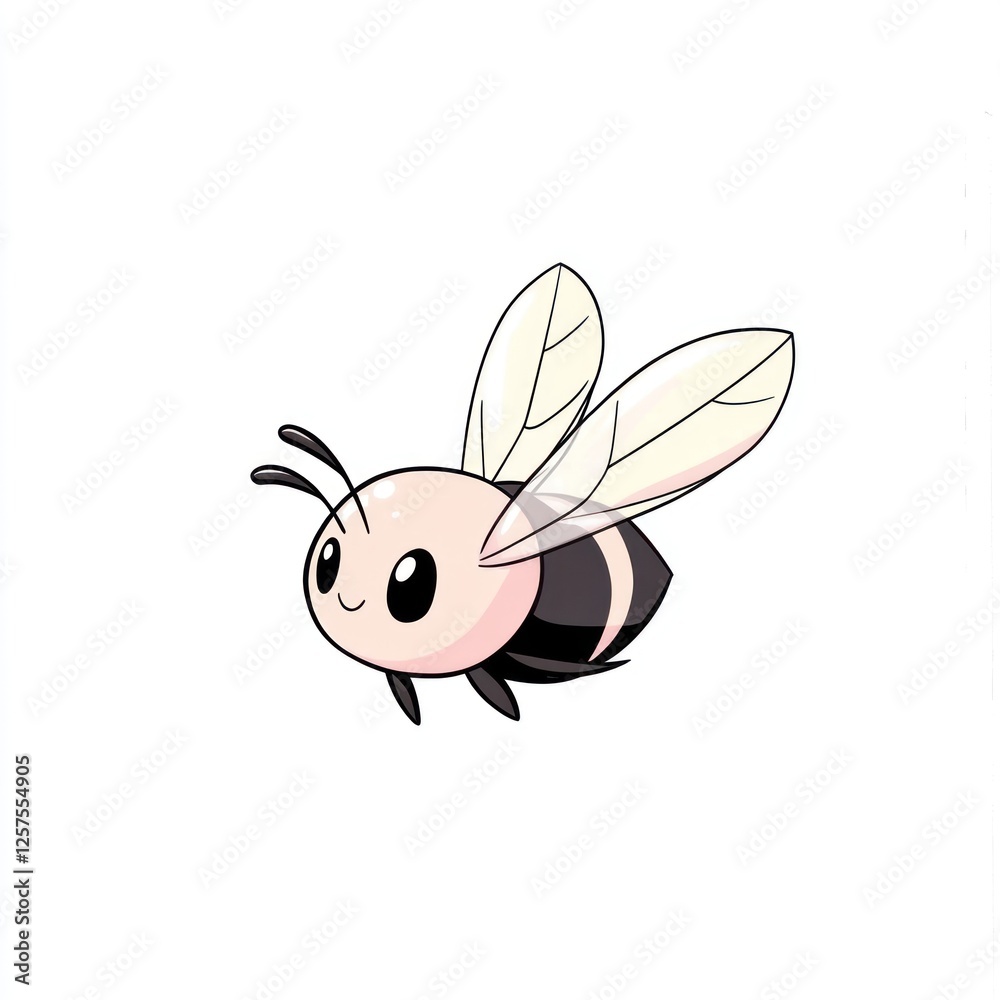 Cute cartoon bee in flight (10) Cute cartoon bee in flight (10)