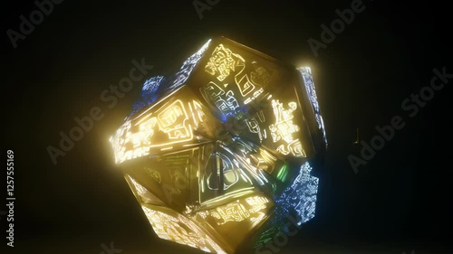 Mysterious Cube in Space