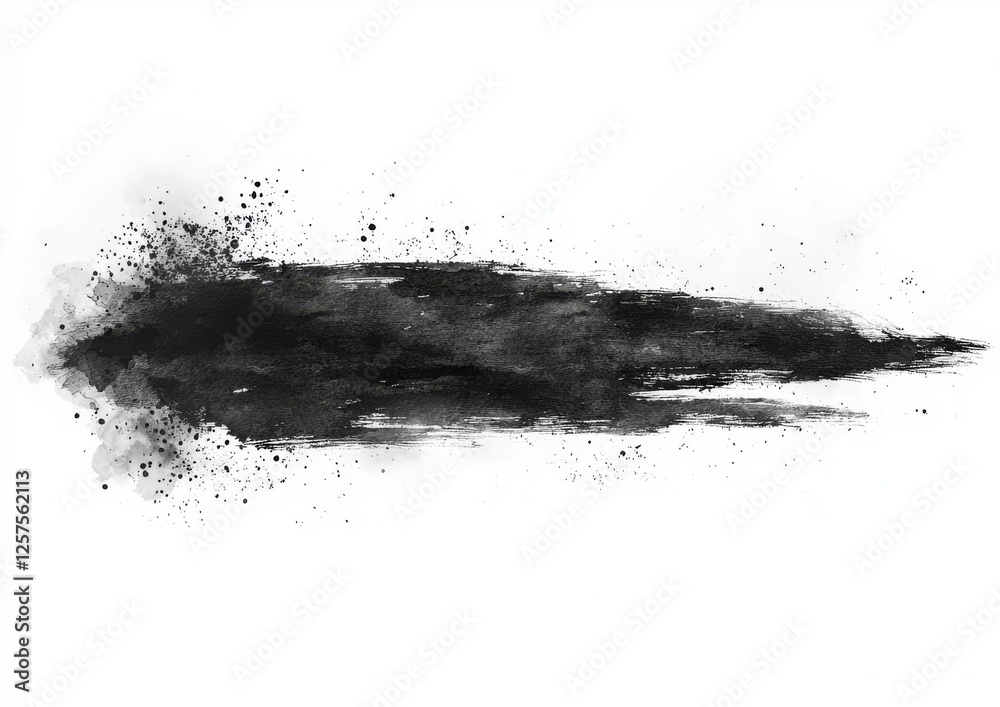 Fototapeta premium Abstract monochrome background filled with texture drawn with pencils, using horizontal strokes, showcasing different shades and blurs, isolated on a white background with various shades of gray and