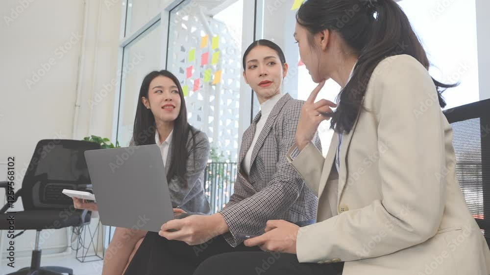 Financial analysis report meeting in office Business finance, accounting, banking, business teamwork creative asian business conference team Financial analysis report meeting in office Business finance, accounting, banking, business teamwork creative asian business conference team