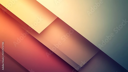 Abstract Geometric Design Featuring Warm Color Gradients