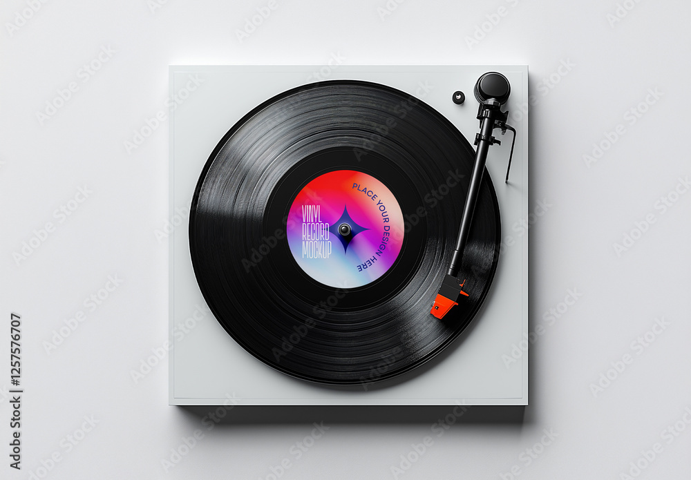 Premium Vinyl Record Mockup Template – Realistic LP Sleeve, Album Cover ...