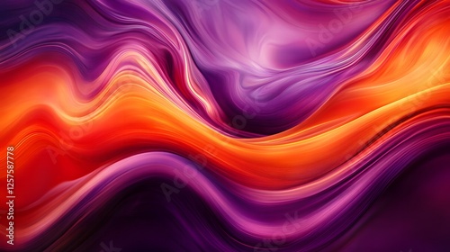 Wallpaper Mural Abstract Swirling Orange and Purple Liquid Wave Background Texture Torontodigital.ca