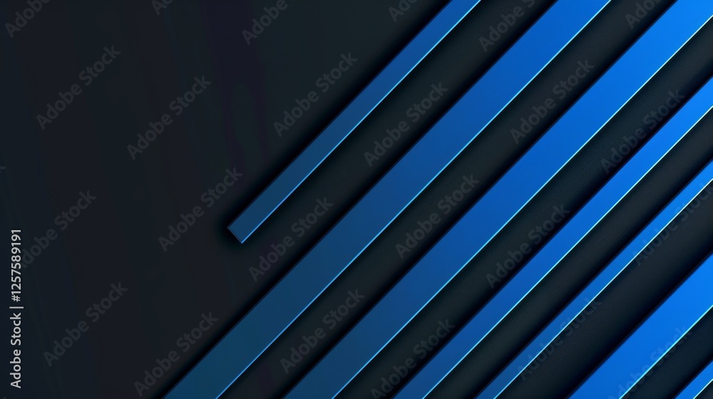 Obraz premium blue Background with Parallel Lines for Design Banner Template, Featuring Minimalist Wallpaper with Copy Space in the Center for Text