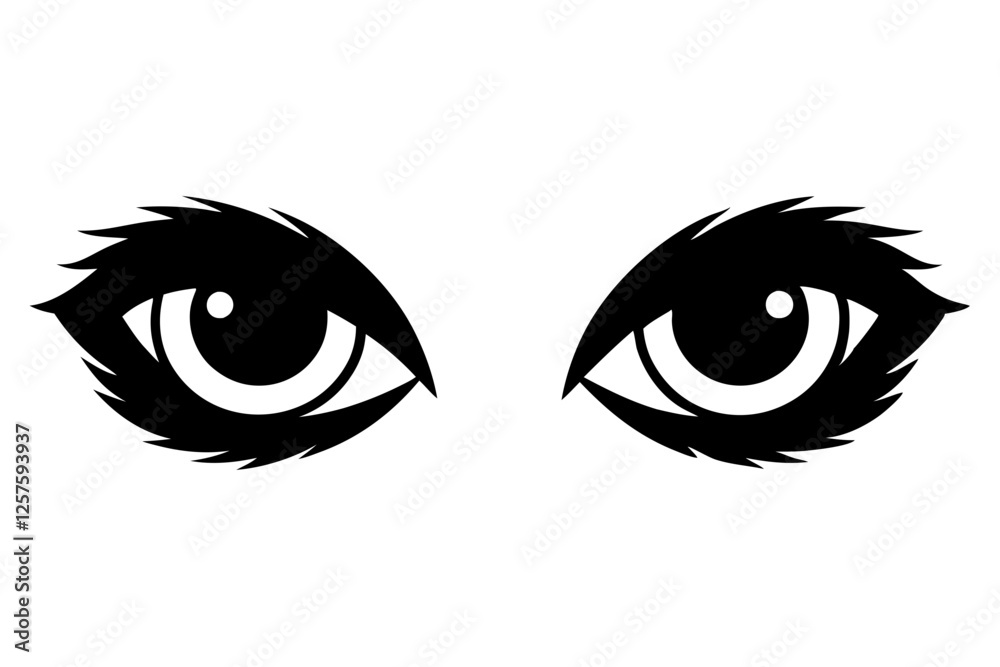 Eyes Vector Illustration - Isolated Eyes Design in SVG, EPS, PNG, AI & Silhouette Files Eyes Vector Illustration - Isolated Eyes Design in SVG, EPS, PNG, AI & Silhouette Files