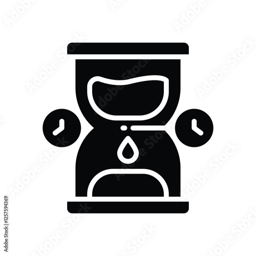 hourglass solid icon. vector icon for your website, mobile, presentation, and logo design.