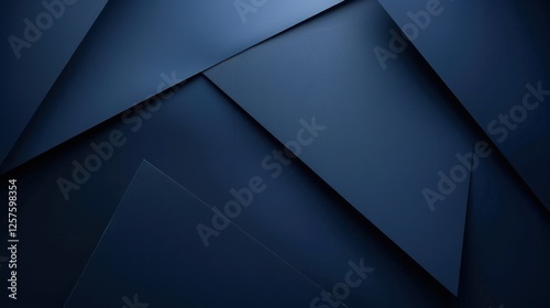 Abstract minimalist wallpaper with minimalistic geometric elements on Blue background. Ideal for modern design and banner templates with copy space in the center for text.