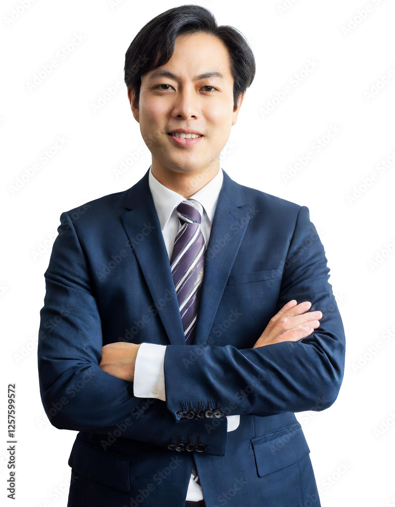 Portrait of only one Man. White Background. Portrait of only one Man. White Background.
