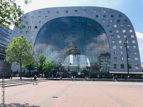 The entrance to the Rotterdam city market, the Netherlands