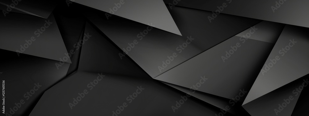 Clean black background with minimalistic geometry for design and banner templates. Contemporary abstract wallpaper with sharp edges and a central white space for text. Clean black background with minimalistic geometry for design and banner templates. Contemporary abstract wallpaper with sharp edges and a central white space for text.
