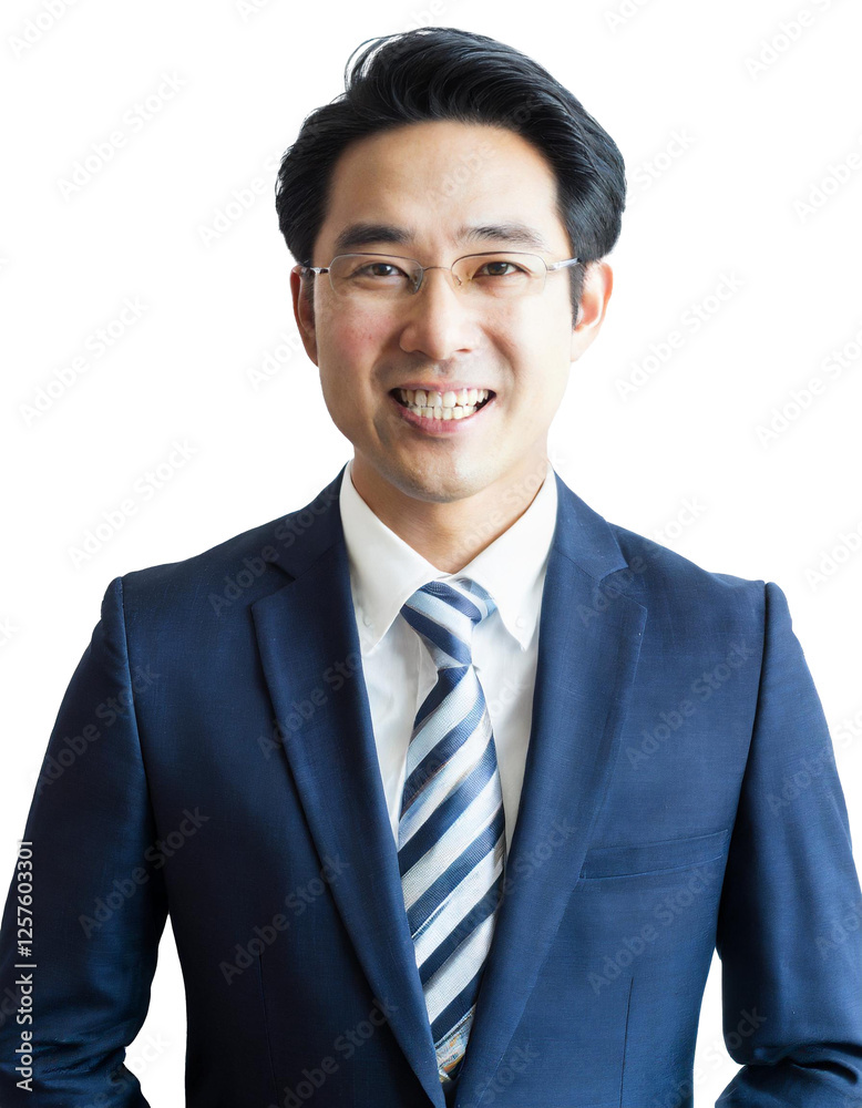 Portrait of only one Man. White Background. Portrait of only one Man. White Background.