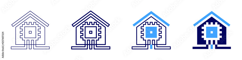 Home energy icon in 4 different styles. Thin Line, Line, Bold Line, Duotone. Duotone style. Editable stroke Home energy icon in 4 different styles. Thin Line, Line, Bold Line, Duotone. Duotone style. Editable stroke