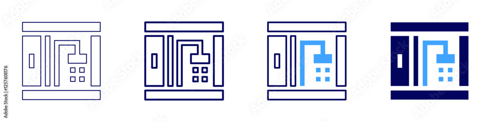 Shower icon in 4 different styles. Thin Line, Line, Bold Line, Duotone. Duotone style. Editable stroke Shower icon in 4 different styles. Thin Line, Line, Bold Line, Duotone. Duotone style. Editable stroke