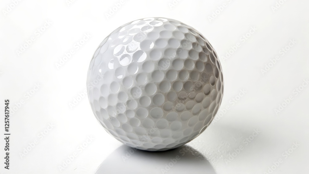 Golf Ball on White Background Golf Ball on White Background