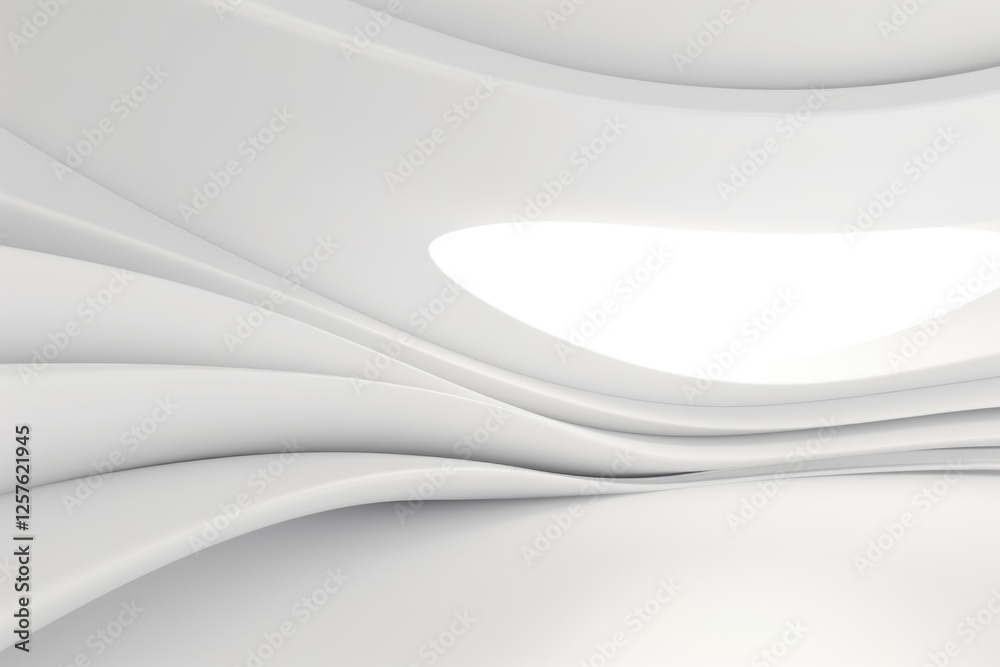 Obraz premium White Layered Futuristic Wave Background