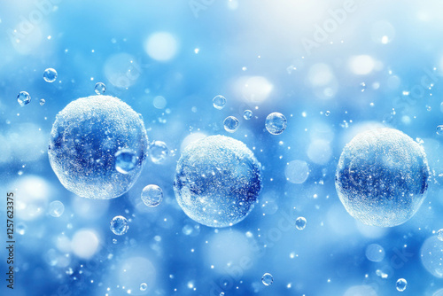 Blue Bubble Background