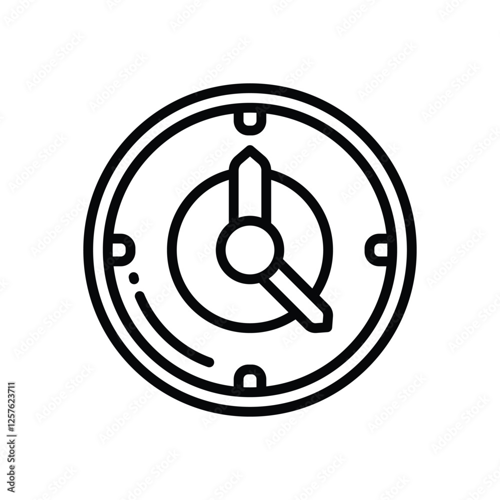 clock line icon. vector icon for your website, mobile, presentation, and logo design. clock line icon. vector icon for your website, mobile, presentation, and logo design.