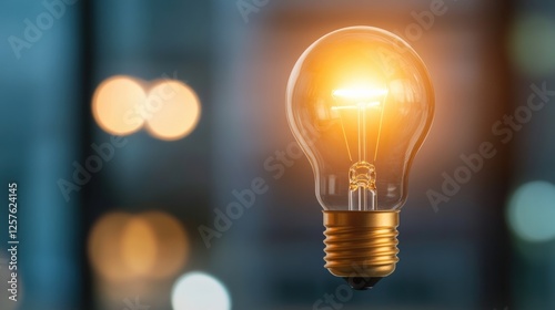 glowing lightbulb symbolizes idea generation