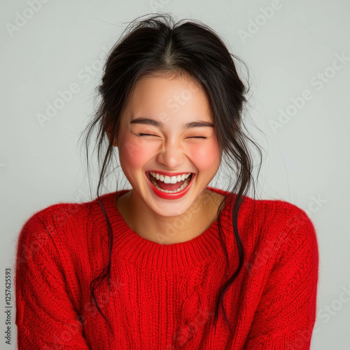 Funny Asian Isolated