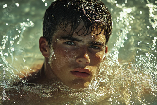 Man Coming Out Of Pool: A M...