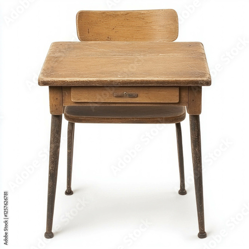School Desk Isolated
