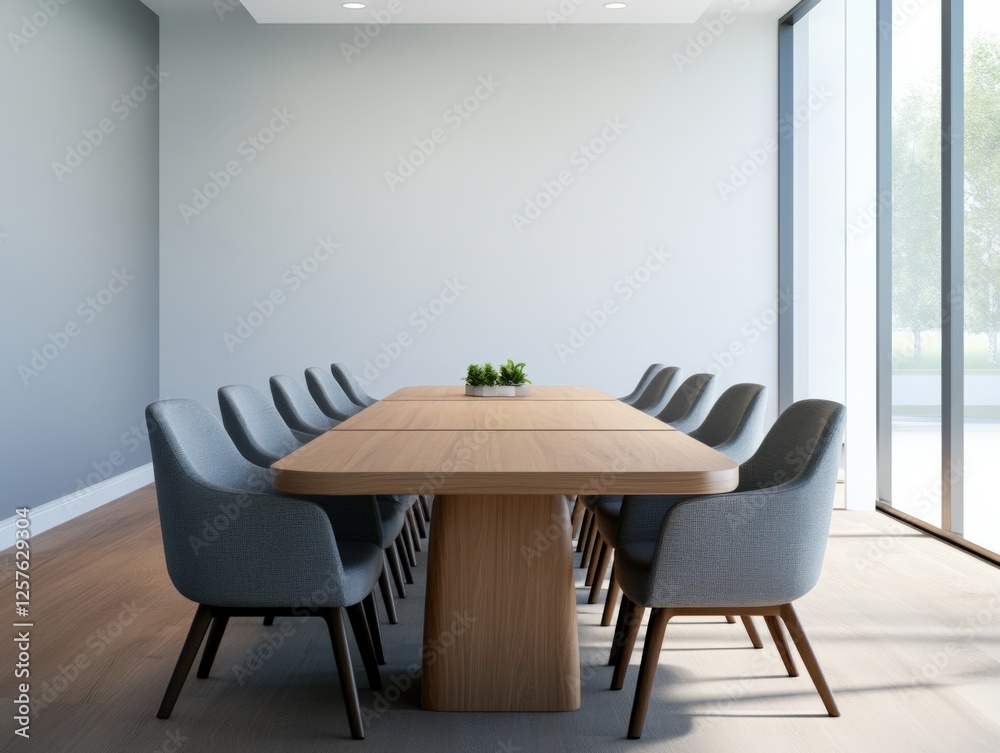 modern conference room with table and chairs modern conference room with table and chairs