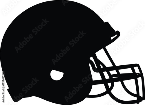 Football Helmet Silhouette Vector, football helmet icon, Helmets Clip art