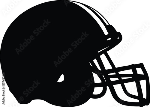 Football Helmet Silhouette Vector, football helmet icon, Helmets Clip art