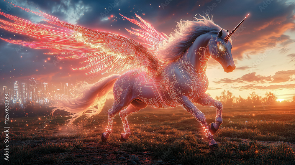 Obraz premium Spectral Pegasus Circuit