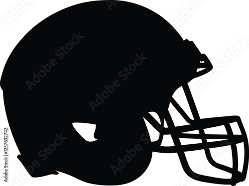 Football Helmet Silhouette Vector, football helmet icon, Helmets Clip art