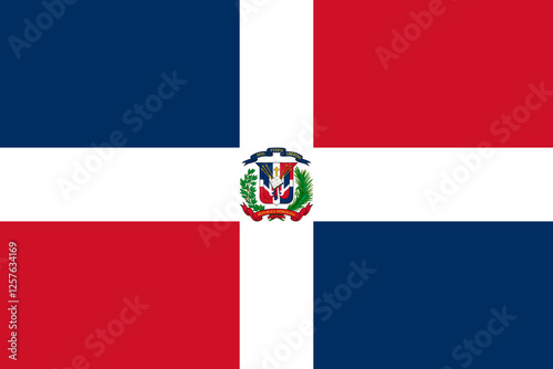 Dominican Republic Flag PNG - High Resolution Transparent Background