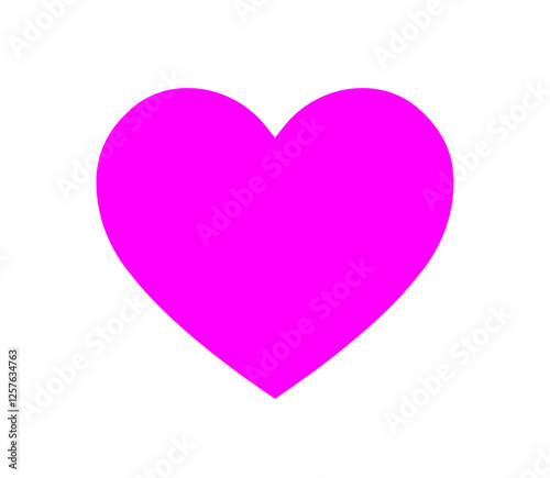 Pink Heart vector icon