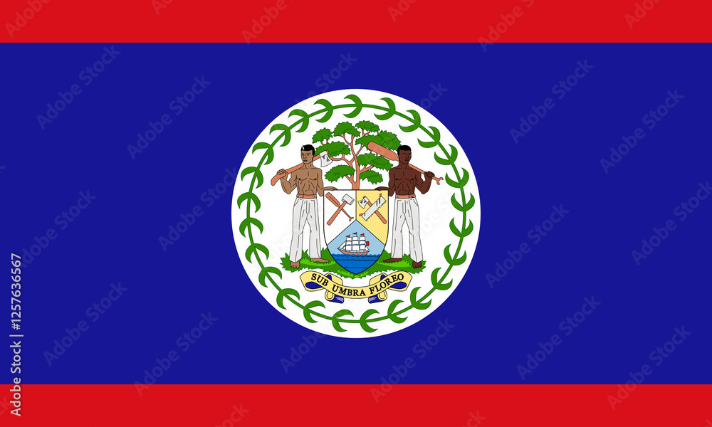 Fototapeta premium flag of belize