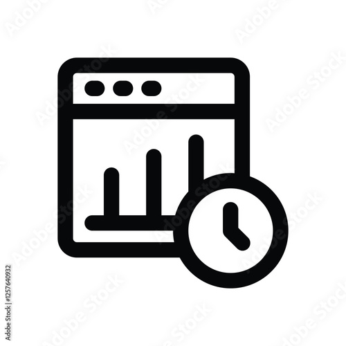 forecasting line icon. vector icon for your website, mobile, presentation, and logo design. photo