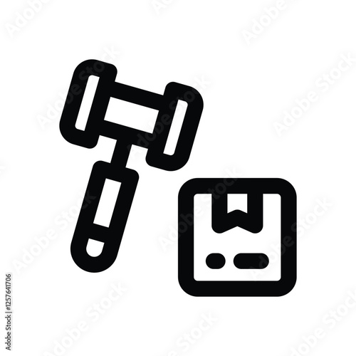 legal document line icon. vector icon for your website, mobile, presentation, and logo design.