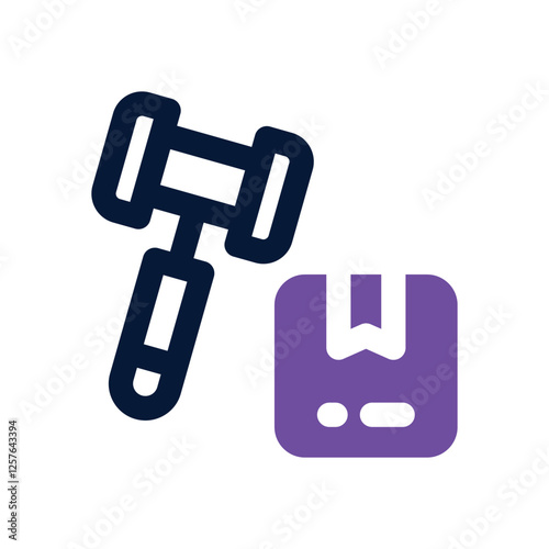 legal document dual tone icon. vector icon for your website, mobile, presentation, and logo design.