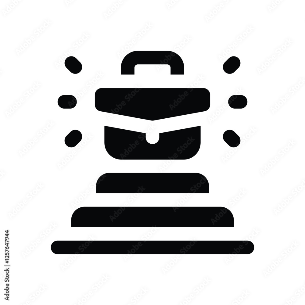 career solid icon. vector icon for your website, mobile, presentation, and logo design. career solid icon. vector icon for your website, mobile, presentation, and logo design.