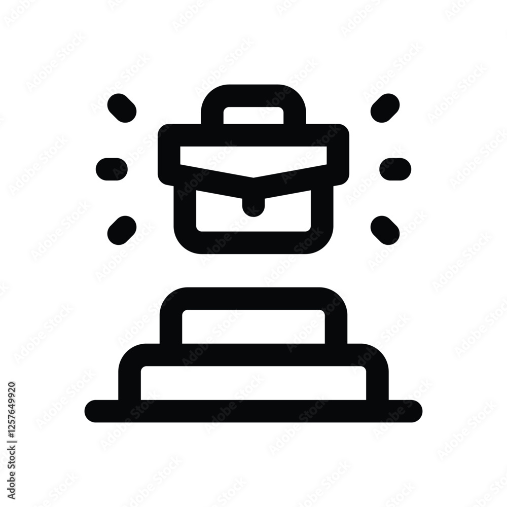career line icon. vector icon for your website, mobile, presentation, and logo design. career line icon. vector icon for your website, mobile, presentation, and logo design.