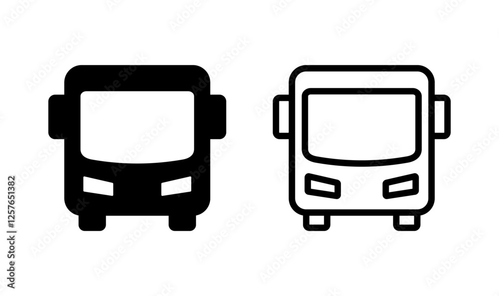 Bus icon logo design. bus sign and symbol Bus icon logo design. bus sign and symbol
