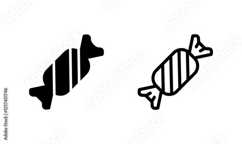 Candy icon logo design. candy sign and symbol.