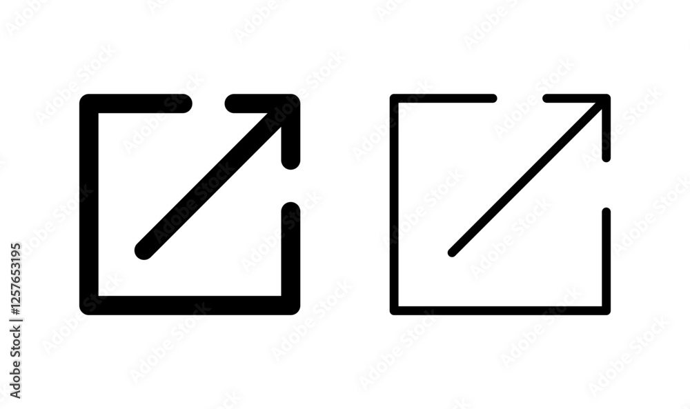 External link icon logo design. link sign and symbol. hyperlink symbol External link icon logo design. link sign and symbol. hyperlink symbol